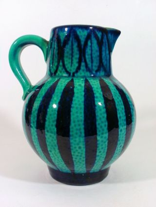 Scheurich Handled Jug German Art Pottery Ceramic 1960/70s Modernist Vintage
