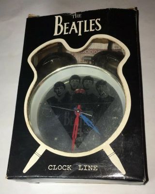 Vintage The Beatles 4 Ever 1988 Apple Corp Limited Key Wound Alarm Clock W/box