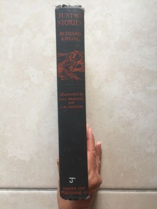 Antique 1912 Just So Stories by Rudyard Kipling - Vintage Hardcover Book 3