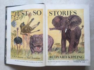 Antique 1912 Just So Stories by Rudyard Kipling - Vintage Hardcover Book 5