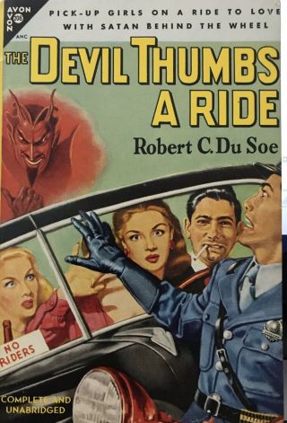 The Devil Thumbs A Ride By Robert C,  Du Soe Avon Books 208 Very Rare