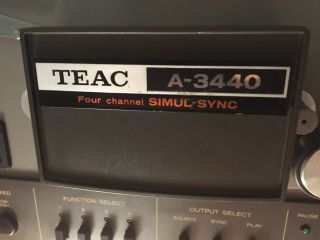 Teac A - 3440 4 - channel 10.  5” Reel Tape Deck,  Great 5