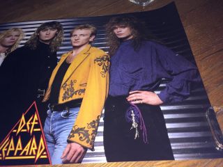 Def Leppard with Steve Clark Vintage 1988 Hysteria era Wall Poster_Pop Metal 3
