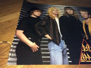 Def Leppard with Steve Clark Vintage 1988 Hysteria era Wall Poster_Pop Metal 4