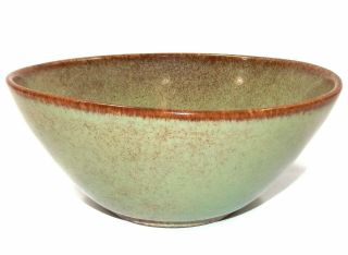 Vintage Signed S.  Ballard Hand - Thrown Art Pottery Bowl Bennington,  Vermont