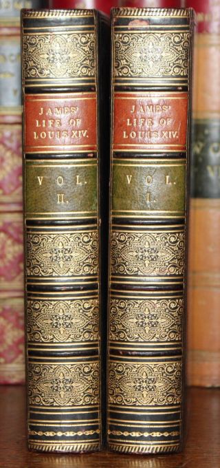1851 The Life And Times Of Louis Iv Fourteenth James 2 Vols Elegant Bindings