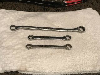 Craftsman Vintage Double Box Ended Wrenches 1/2x9/16,  (2) 3/8x7/16 V And Vv