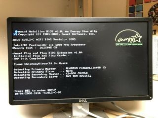 Desktop Computer Pentium III 1000MHz Windows 98 256MB RAM 12GB HDD 4
