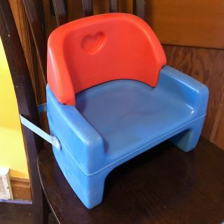 ✳️vtg Fisher Price Grow W/me Booster Seat Chair Baby Toddler Child 1990 9118