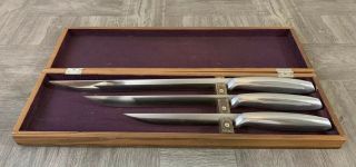 Vintage 3 Pc Set of Gerber Legendary Carving Knives Excalibur Bremugun Joyeuse 3