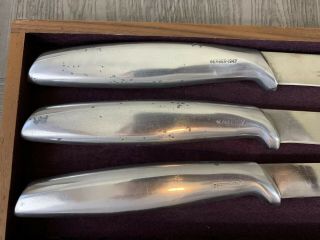 Vintage 3 Pc Set of Gerber Legendary Carving Knives Excalibur Bremugun Joyeuse 4