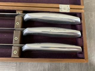 Vintage 3 Pc Set of Gerber Legendary Carving Knives Excalibur Bremugun Joyeuse 6