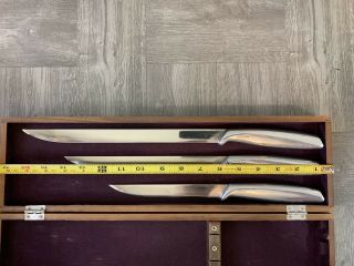 Vintage 3 Pc Set of Gerber Legendary Carving Knives Excalibur Bremugun Joyeuse 8