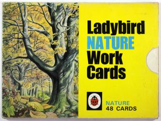 Old Vintage Ladybird Work Cards Nature 48 Cards Teaching C1966 1960s