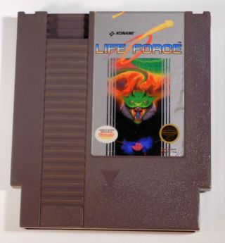 Nintendo Life Force Nes Cleaned & W/ Dust Cover Vintage Video Game