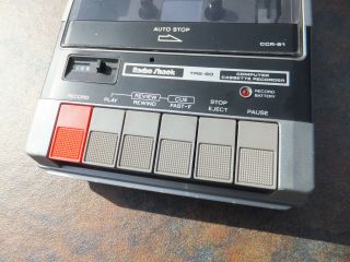 RADIO SHACK CCR - 81 Model 26 - 1208 TRS - 80 Computer Cassette Recorder w/ Box & Cord 3