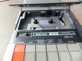 RADIO SHACK CCR - 81 Model 26 - 1208 TRS - 80 Computer Cassette Recorder w/ Box & Cord 4