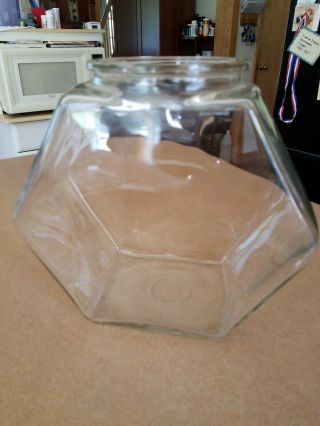 Vintage 1950’s Clear Glass Fish Reptile Terrarium Fish Bowl Tank Hexagon Shape 4