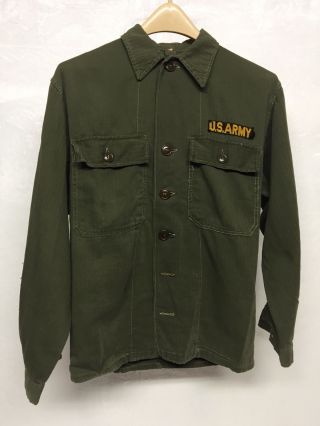Vintage Korean War Us Army Button Hbt Uniform Combat Jacket