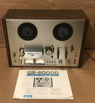 Akai Gx - 4000d Stereo Reel To Reel Tape Player/recorder -,