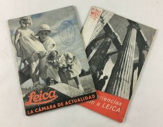 Books - Minhas Experiências Com A Leica E Leica La Cámara De Actualidad