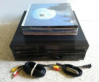 Pioneer Cd/dvd Laserdisc Player Dvl - 909,  Av Cable,  12 Movies Works/great Shape