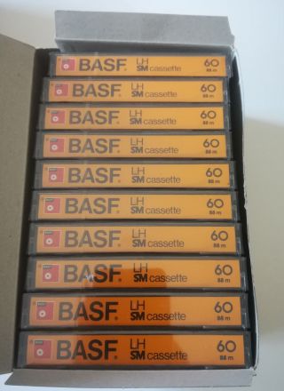 10 Cassette Basf Lh Extra - 10 Vintage Audio Tapes