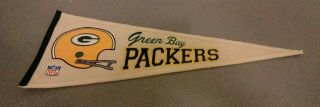 Vintage Green Bay Packers Full Size Wool Pennant