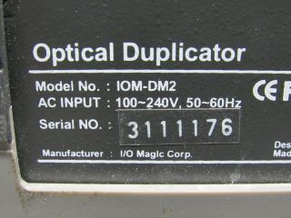 Vtg CD Optical Duplicator Burner Drive 56x Max D33773 Target IOM - DM2 3
