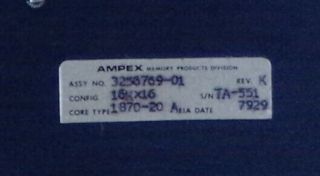 Ampex 16K Core Memory Board - REAL core memory 4