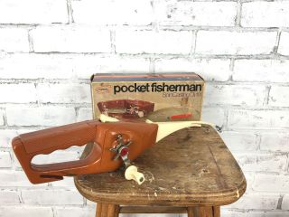 Vintage Popeil Pocket Fisherman Spin Casting Outfit Fishing Rod 1970s