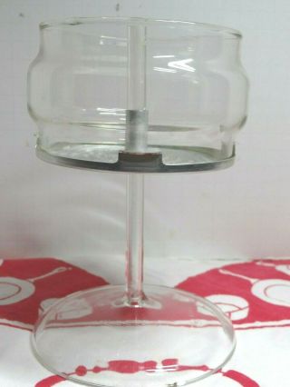 Vintage Pyrex Stem Pump Basket 4 Glass Coffee Pot Percolator 6½ " Tall 9 - Cup Asis
