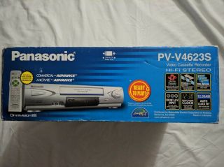 Panasonic Pv - V4623s Vhs Vcr Video Cassette Recorder 4hd Hi - Fi Stereo