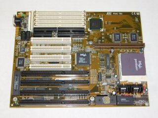 Vintage 1995 PCI Pentium P54C TR4 Desktop Computer PC Motherboard Intel CPU Chip 2