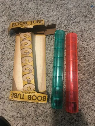 Vintage 1962 Milton Bradley Boob Tube Marble Race Game Package 4