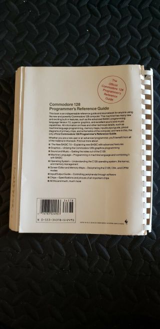 Commodore 128 Programmer’s Reference Guide 1986 2