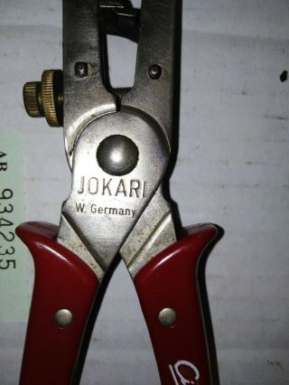 Jokari Wire Stripers Tool Vintage Wire Stripper W Germany cimco 2178 3