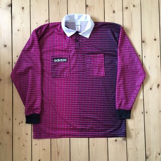 Vintage Adidas Referee Shirt World Cup 1994 Large Pink And Black