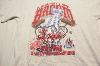 Vintage 90s Detroit Red Wings 1997 Stanley Cup Champions Shirt Size XL 2