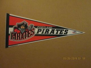 Ahl Portland Pirates Vintage Defunct Circa 2015 Team Logo Hockey Pennant