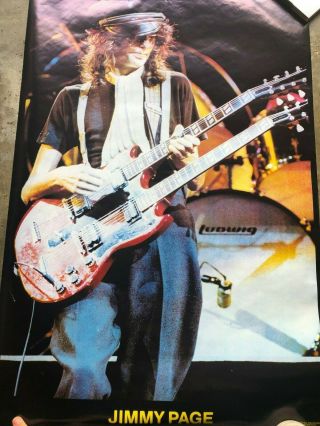 Led Zeppelin - Vintage Jimmy Page Poster - Led Zeppelin - Robert Plant