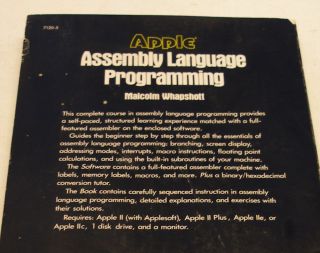 VERY RARE Apple II Assembly Language Programming Book 2