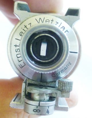 Leica Leitz Universal Viewfinder VIDOM all chrome Wetzlar 6