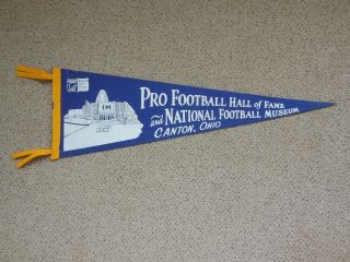 Vintage Large Pennant From The Pro Football Hall Of Fame Canton,  Ohio