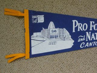 Vintage Large Pennant from the PRO FOOTBALL HALL OF FAME CANTON,  OHIO 2