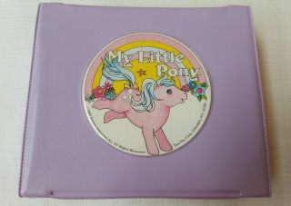 Vintage G1 Hasbro My Little Pony Jewelry Treasure Box Purple Htf Cotton Candy 83