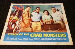 Attack Of The Crab Monsters 1957 Vintage 11x14 Color Lobby Card