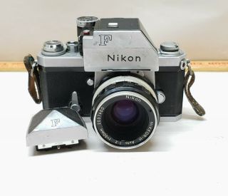 Nikon F Photomic 35mm Slr Camera Nikkor - H 1:2 50mm Lens