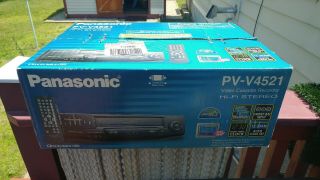 Panasonic Pv - V4521 Vhs Player Recorder 4 Head Hi Fi Stereo Omnivision Vcr