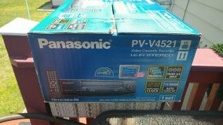 Panasonic PV - V4521 VHS Player Recorder 4 Head Hi Fi Stereo Omnivision VCR 2